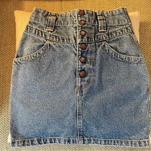 Benetton VINTAGE jean skirt size 2